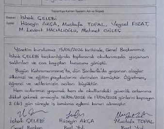 3 GÜN SÜREYLE İŞ BIRAKIYORUZ!